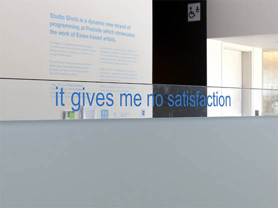 Philip Bradshaw, Installation view, That's Not What I Meant, Firstsite, Colchester, 2015, the garden looks nice